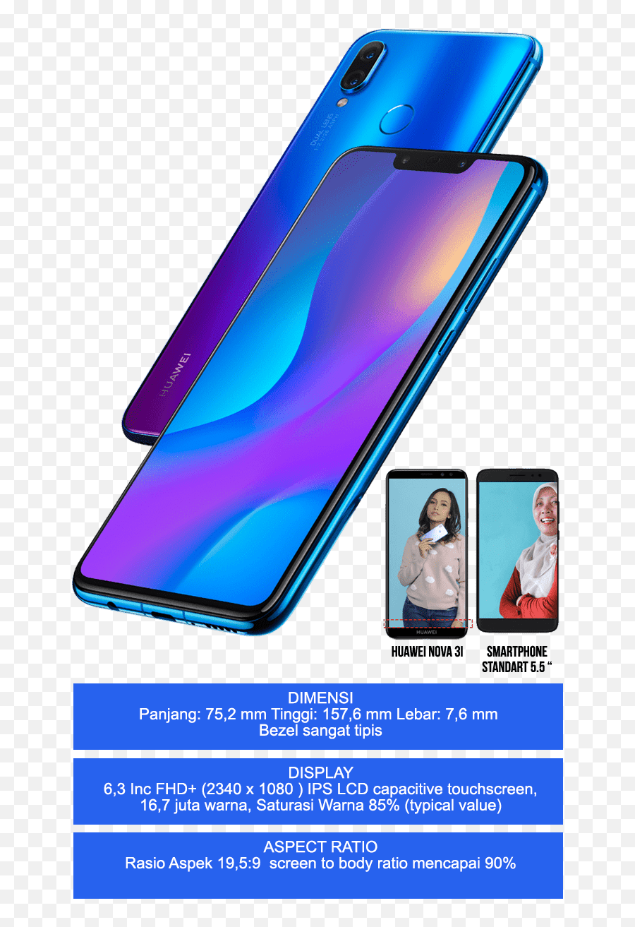 Huawei Nova 3i Smartphone Idaman Cantik U0026 Fashionable - Smartphone Emoji,Emoticon Mikir Bergerak Png