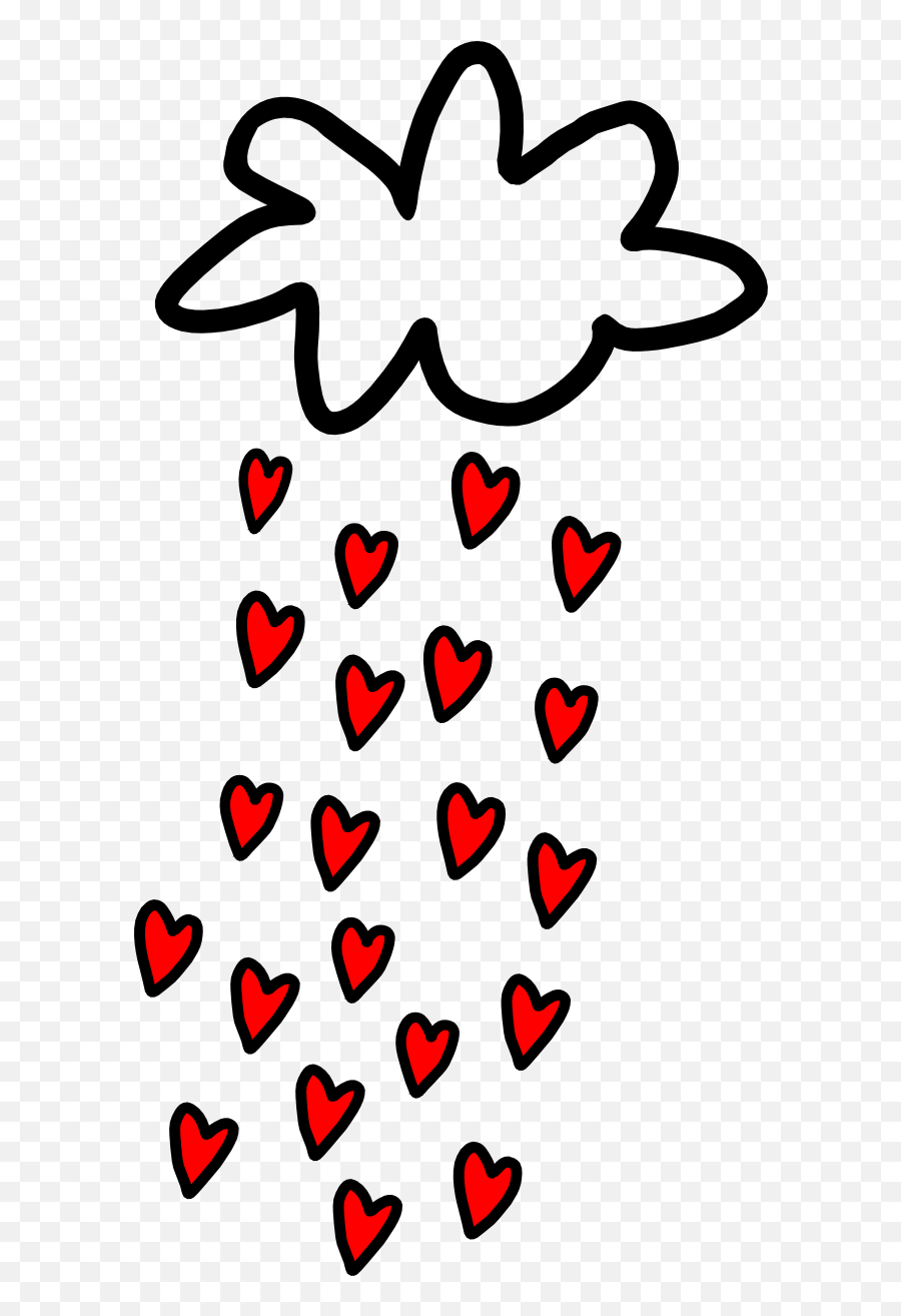 Lluvia De Corazones Rain Clipart - Full Size Clipart Emoji,Emoticon De Lluvia Para Facebook