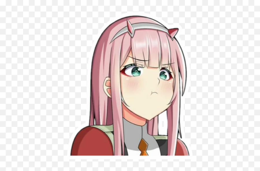 Sticker Maker - Zero Two Emoji,Emoji Aesthetic Anime Pictures