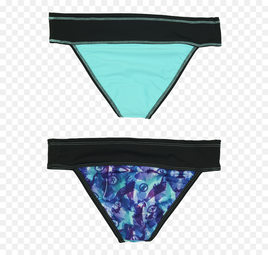 Brooke Sweat Collection Teenie Pro Reversible Bikini - Solid Emoji,Panties Emoji