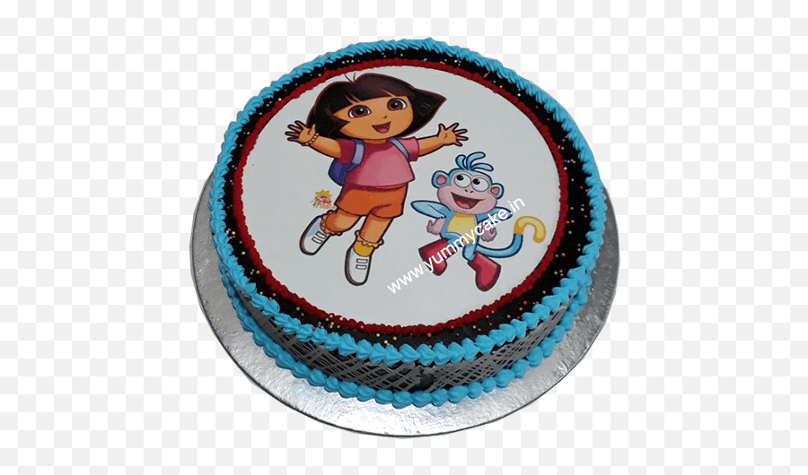 Dora Birthday Cake Dora The Explorer - Birthday Cake Dora Emoji,Emoji Cakes