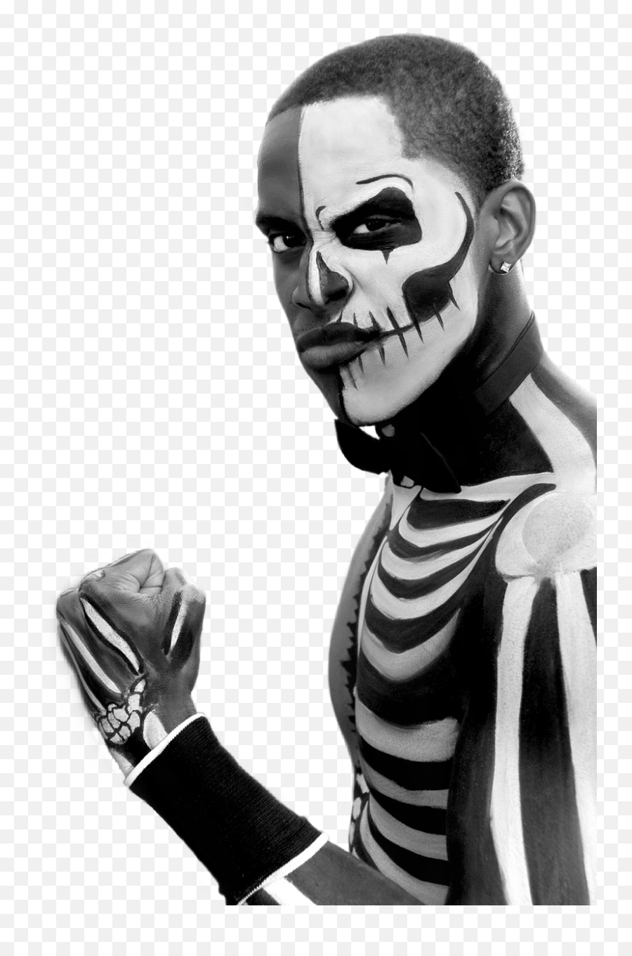 Skeleton Bodypaint Halloween Sticker By Ava Everett Emoji,Halloween Emoji Meme