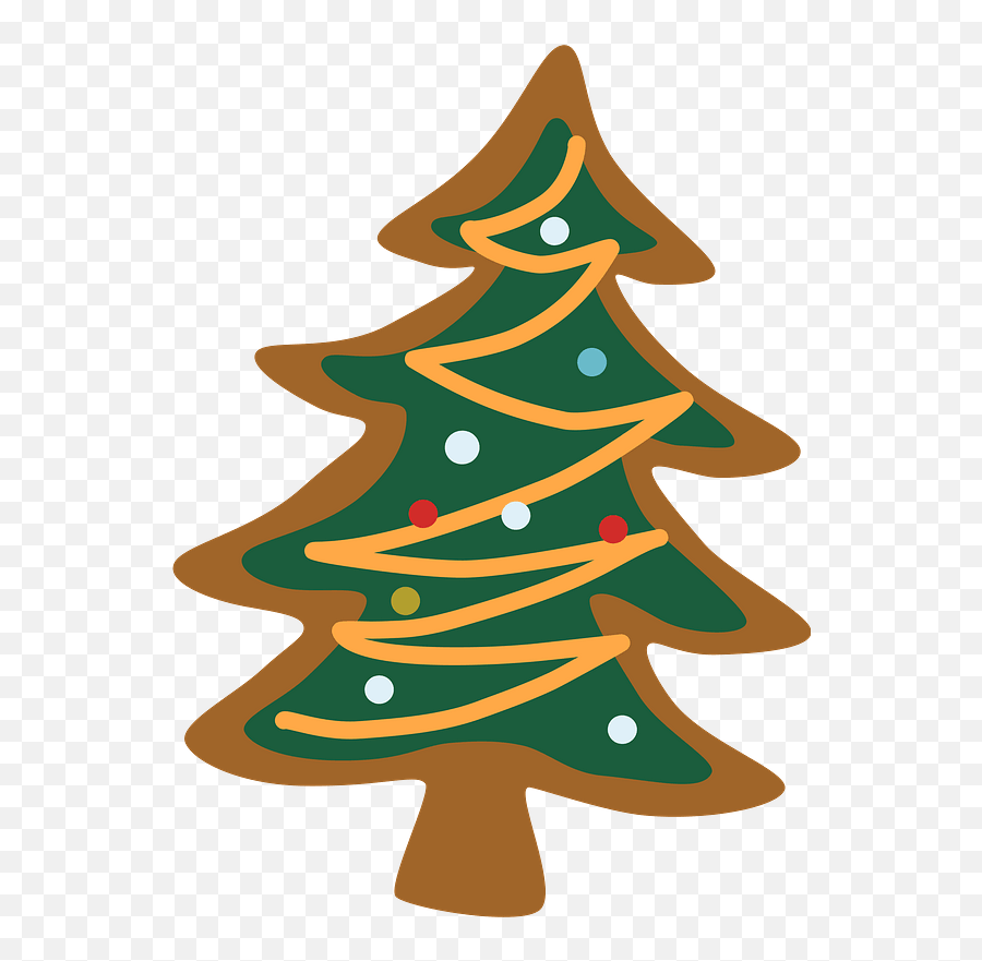 Gingerbread Christmas Tree Clipart Free Download Emoji,Christmas Tree Emoji Download