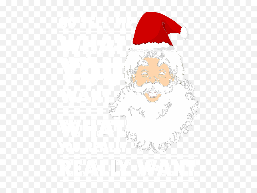 Christmas Santa Claus Tell Me What You Want Onesie For Sale Emoji,A Small Santa Claus Emoji