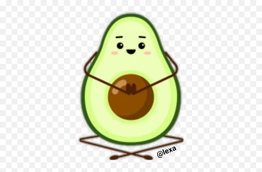 Sticker Maker - Avocado Yoga Emoji,Avacado Emoji