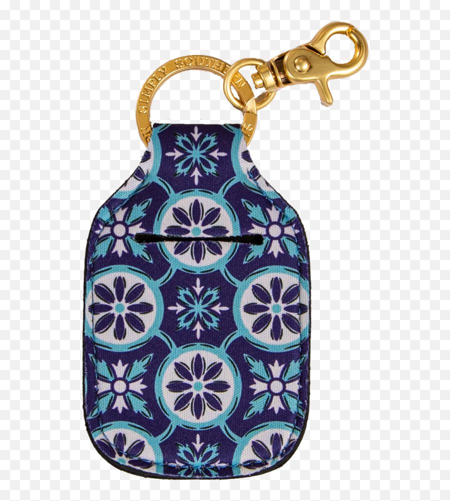 Simply Southern Key Chain Hand Sanitizer Pouch Ogee - Decorative Emoji,Emoji Key Chain