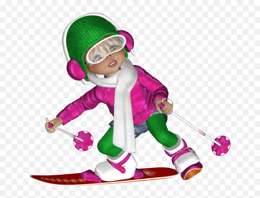 Girls Clipart Skiing Girls Skiing Transparent Free For - Clip Art Emoji,Skier Emoji