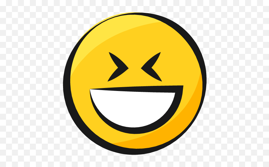 Meme Stickers Laughing Transparent - Wide Grin Emoji,Qq Emoticons