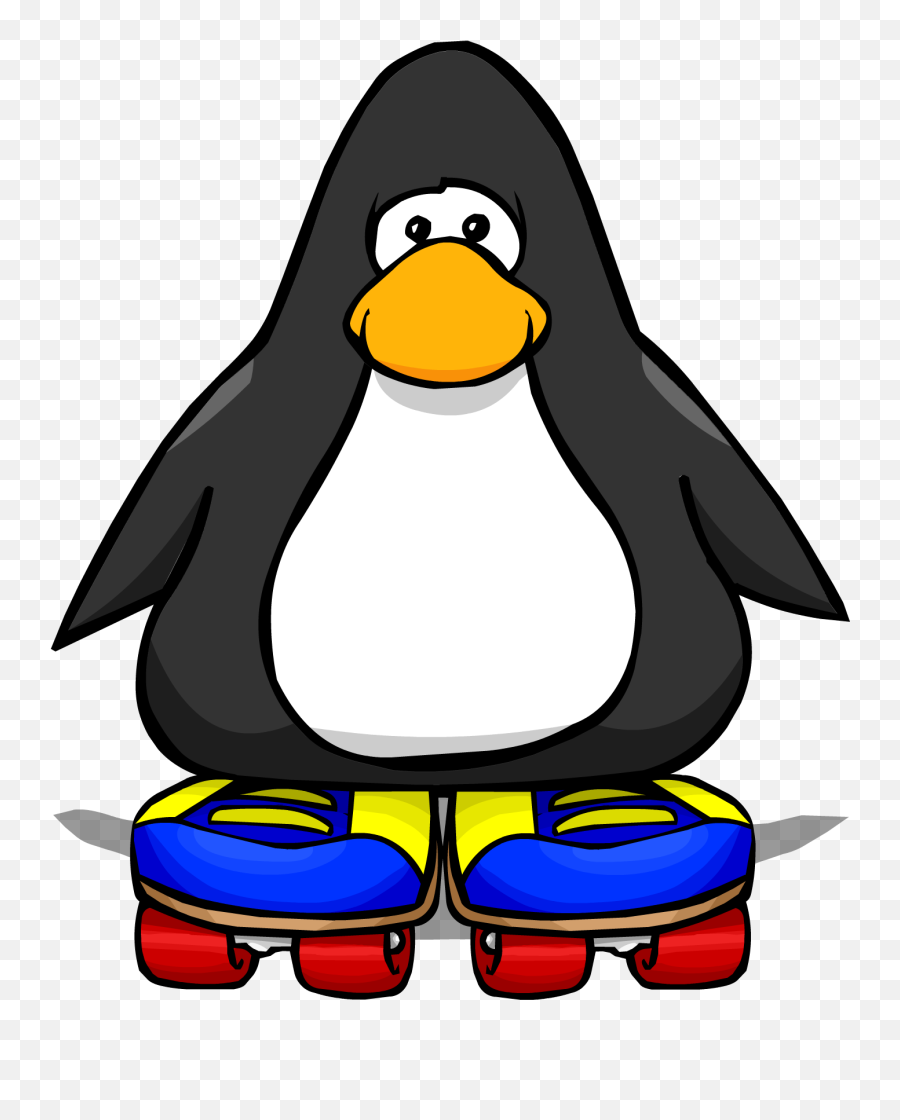Blue Rollerskates Club Penguin Wiki Fandom - Club Penguin Black Checkered Shoes Emoji,Roller Skating Emoji