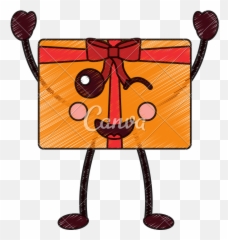 Gift Box Happy Wink Emoji Icon Image - Happy,Gift Emoji