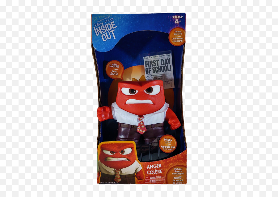 Disney Pixar Inside Out Action Figure Plush Doll Toy Fear Disgust Joy Anger - Fictional Character Emoji,Inside Out Riley Emotions