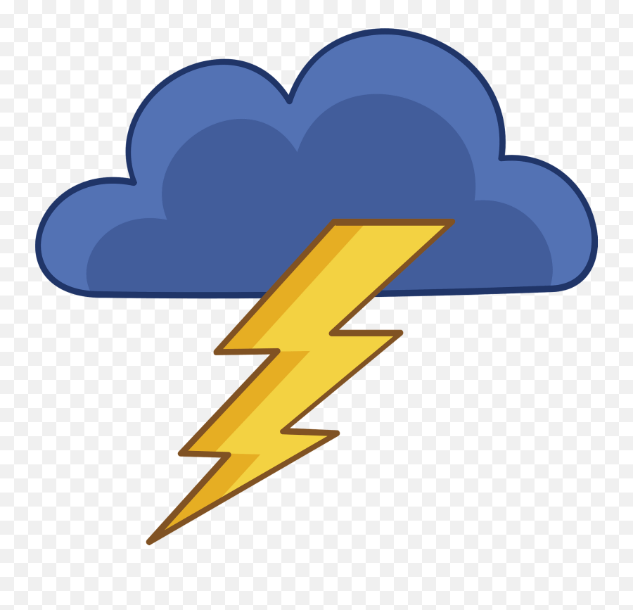 Lightning Clipart - Clipart Image Of Thunder Emoji,Girl Lightning Emoji