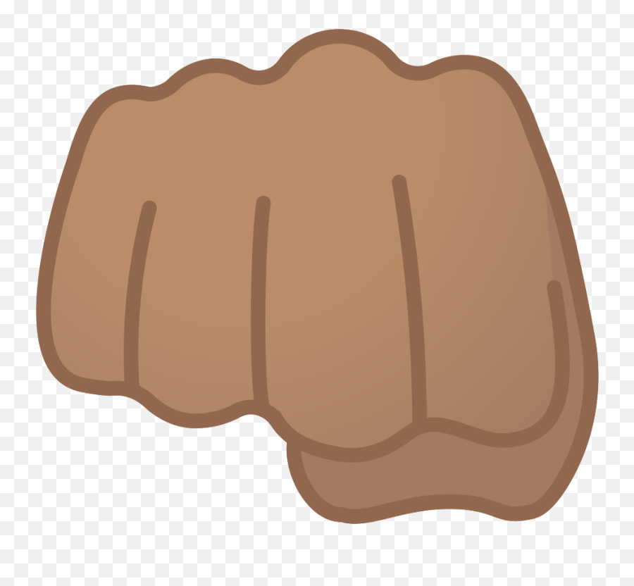 Oncoming Fist Emoji With Medium Skin - Black Fist Bump Emoji,Fist Bump Emoji