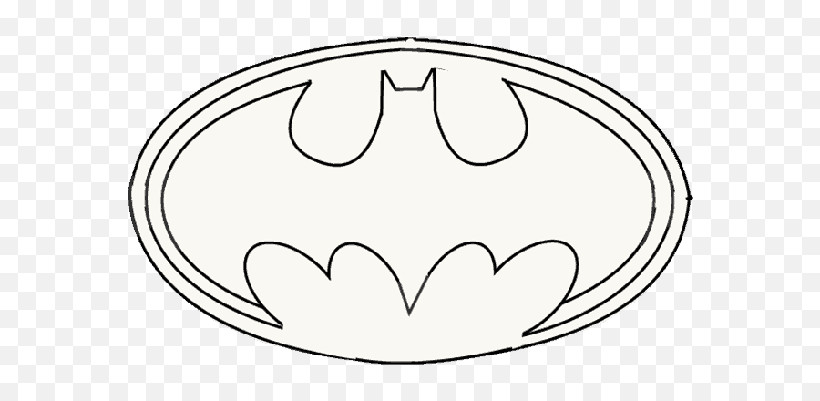 How To Draw Batman Logo - Batman Logo Coloring Pages Emoji,Batman Emoji Iphone
