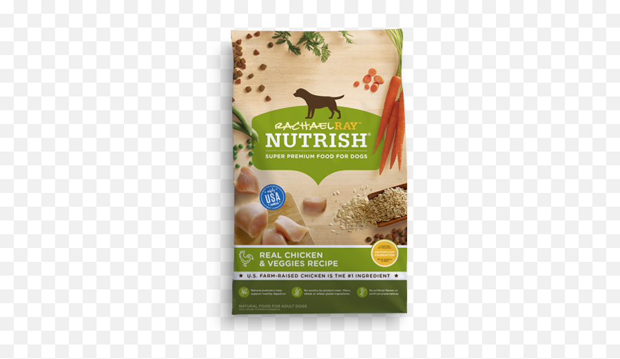 Chicken U0026 Veggies Super Premium Dry Dog Food Nutrish - Rachael Ray Dog Food Emoji,Dog Emotion 50% Up