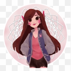 Dva Pfp Overwatch Sticker By Sunny - Drawing Emoji,Dva Emoji