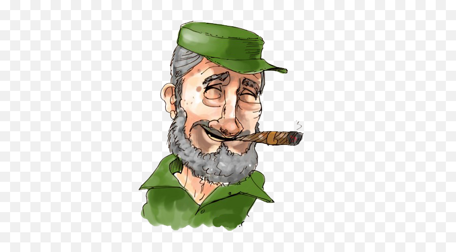 Download Free Fidel Castro Clip Art - Cuban Missle Crisis Cartoon Emoji,Fidel Castro Emoticon