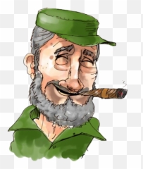 Download Free Fidel Castro Clip Art - Cuban Missle Crisis Cartoon Emoji,Fidel Castro Emoticon