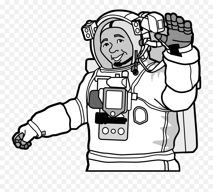 Space Suit Drawing Clipart - Full Size Clipart 3283596 Astronaut Clip Art Black And White Emoji,Floating Man Emoji