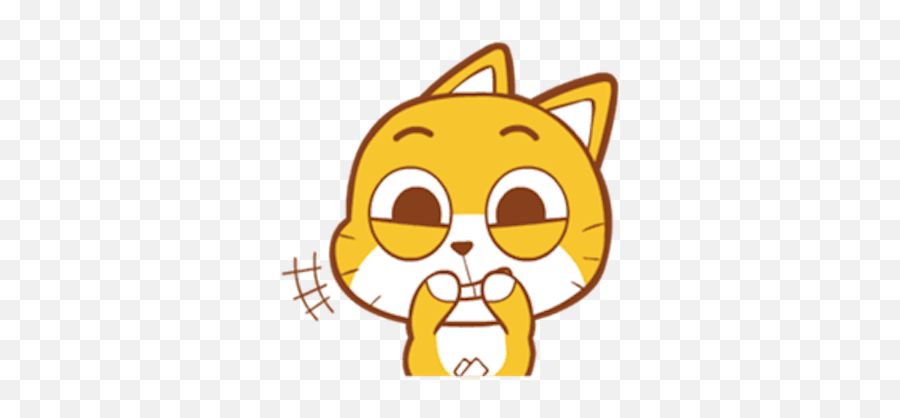 Baby Yellow Meow Emoji By Pham Binh - Little Sweet Cat Baby Sticker,Super Excited Dancing Emoticons That Move To Add To Your Sms