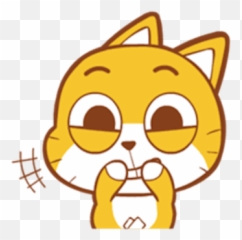 Baby Yellow Meow Emoji By Pham Binh - Little Sweet Cat Baby Sticker,Super Excited Dancing Emoticons That Move To Add To Your Sms