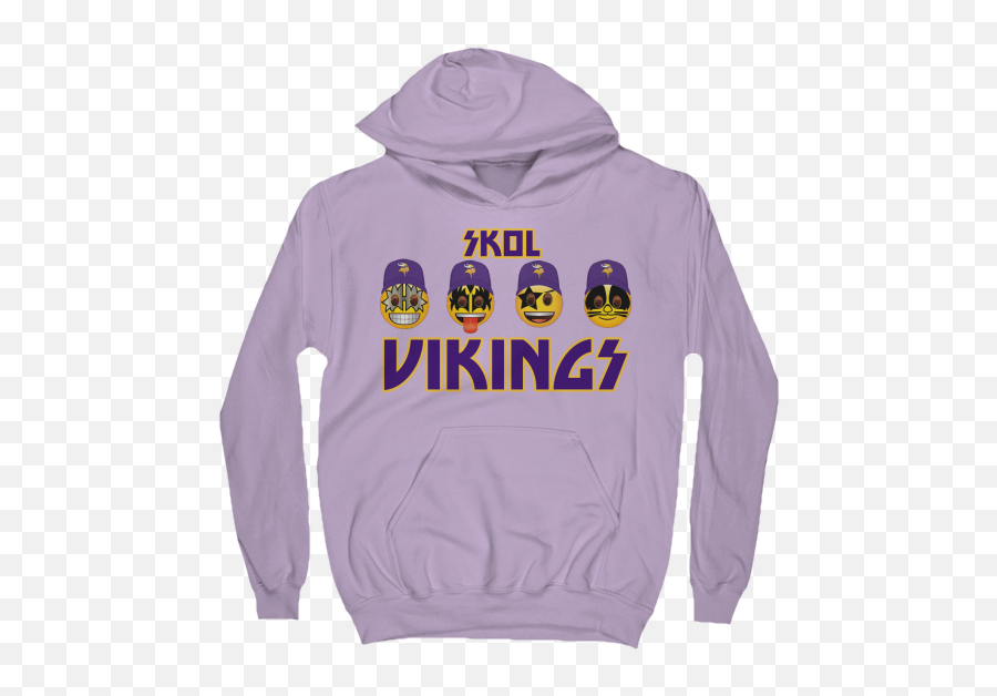 Skol Vikings Emoji - Long Sleeve,Hood Emoji