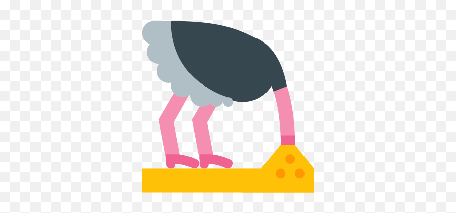 Ostrich Head In Sand Emoji - Common Ostrich,Ostrich In Sand Emoticons