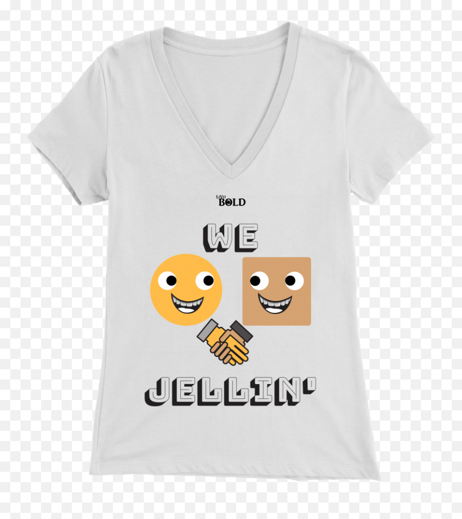 We Jellinu0027 Womenu0027s T - Shirt Livit Bold 2 Colors Emoji,Bold Emoticon