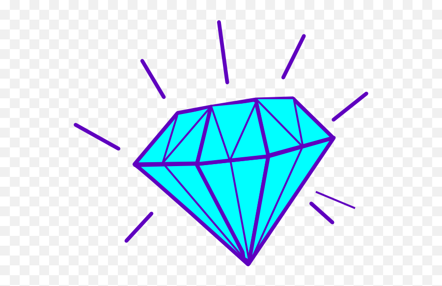 Diamond Clip Art 4 2 - Clipartix Diamond Clipart Transparent Background Emoji,Diamond Emoji