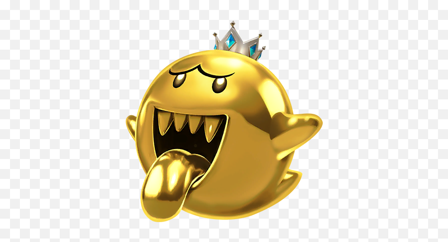 Mario Kart Tour In The Halloween Tour - Mario Gold King Boo Emoji,Mario Emoticon
