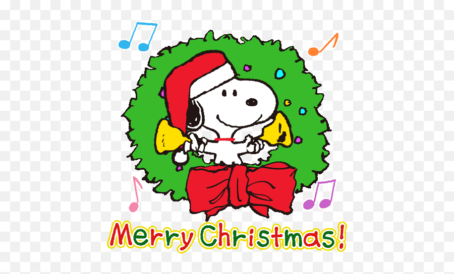 Snoopy Christmas Gifs Posted - Snoopy Christmas Sticker Emoji,Snoopy Happy Dance Emoticon
