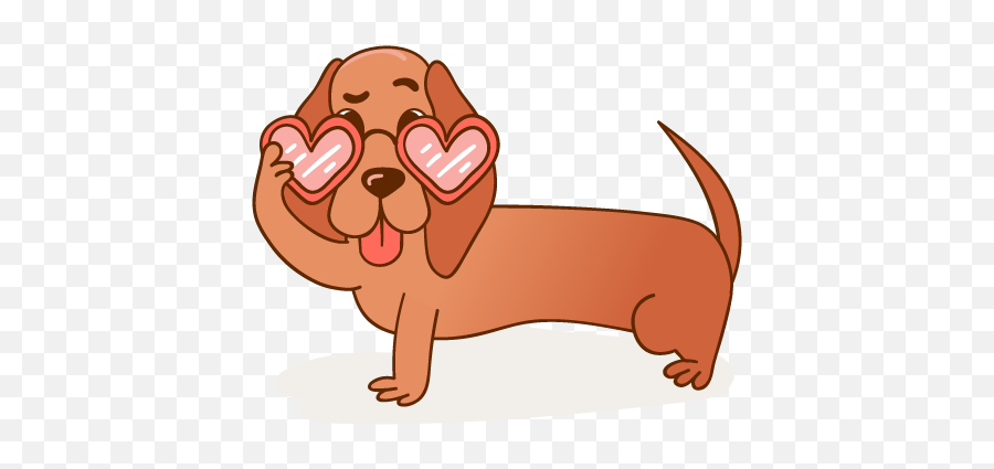 Doxiemojis By Pink Java Media Llc - Animal Figure Emoji,Weiner Dog Emoji
