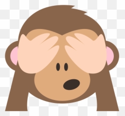 Mono Con Los Ojos Tapados Emoji - Monkey Emoji,Emoji Mono