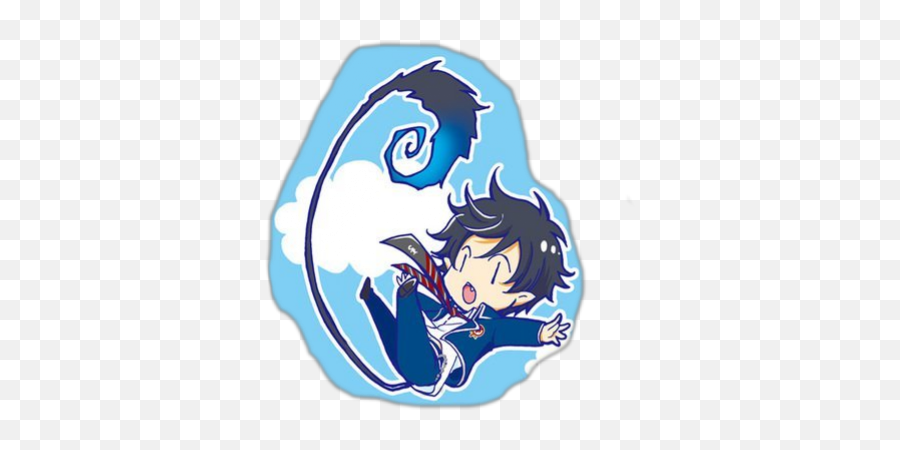 Ao No Exorcist Sticker - Blue Exorcist Chibi Emoji,Exorcist Emoji