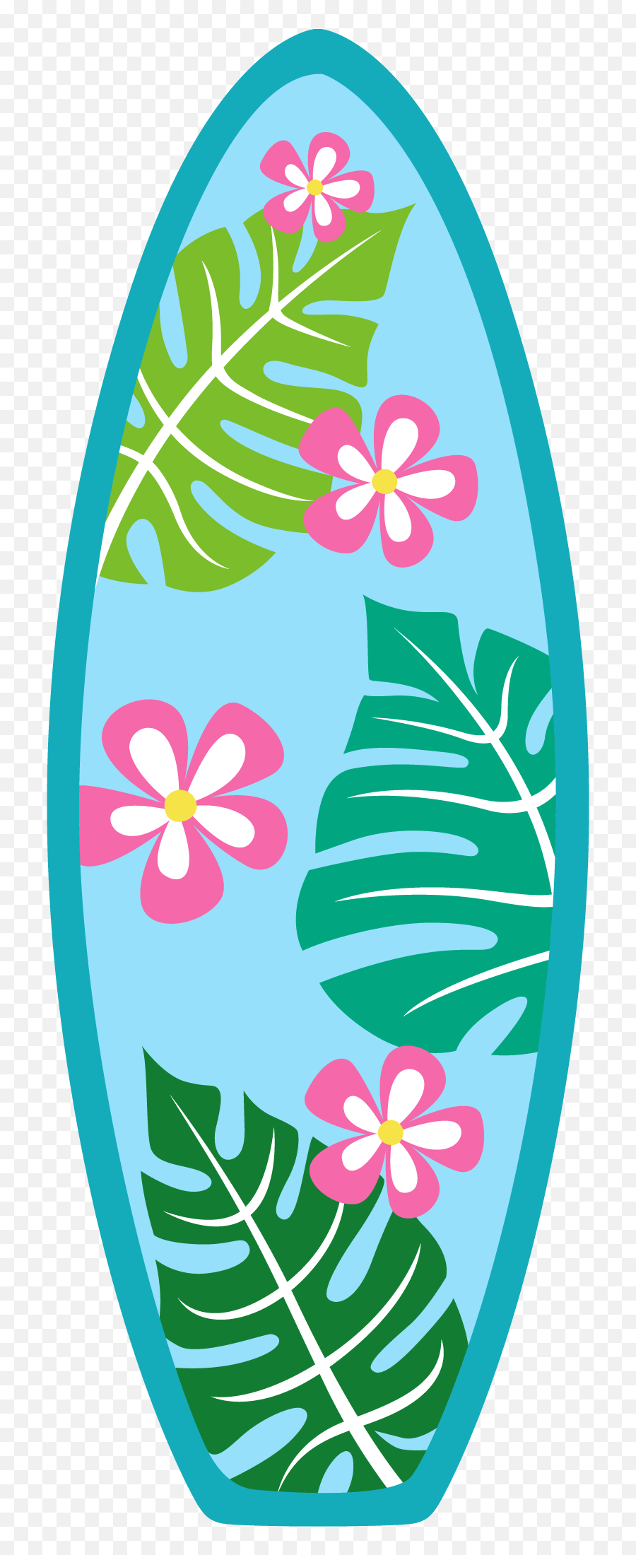 Hi Clipart Luau Hi Luau Transparent - Surfboard Drawing Emoji,Luau Emoji