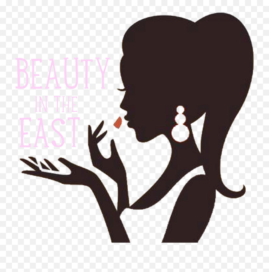 Silhouette Of A Woman With Makeup Transparent Cartoon - Sillouette Woman Putting On Makeup Png Emoji,Emotion Silhouette