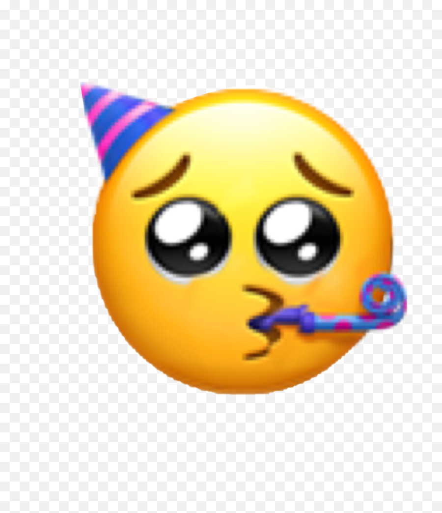 Sad Party Cute Sticker By Nina Funk - Sticker Emoji Aesthetic,Birthday Emojis