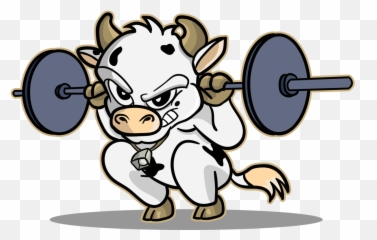 Fitness Clipart Weight Lifting Fitness - Anime Animals Lifting Weight Emoji,Weights Emoji