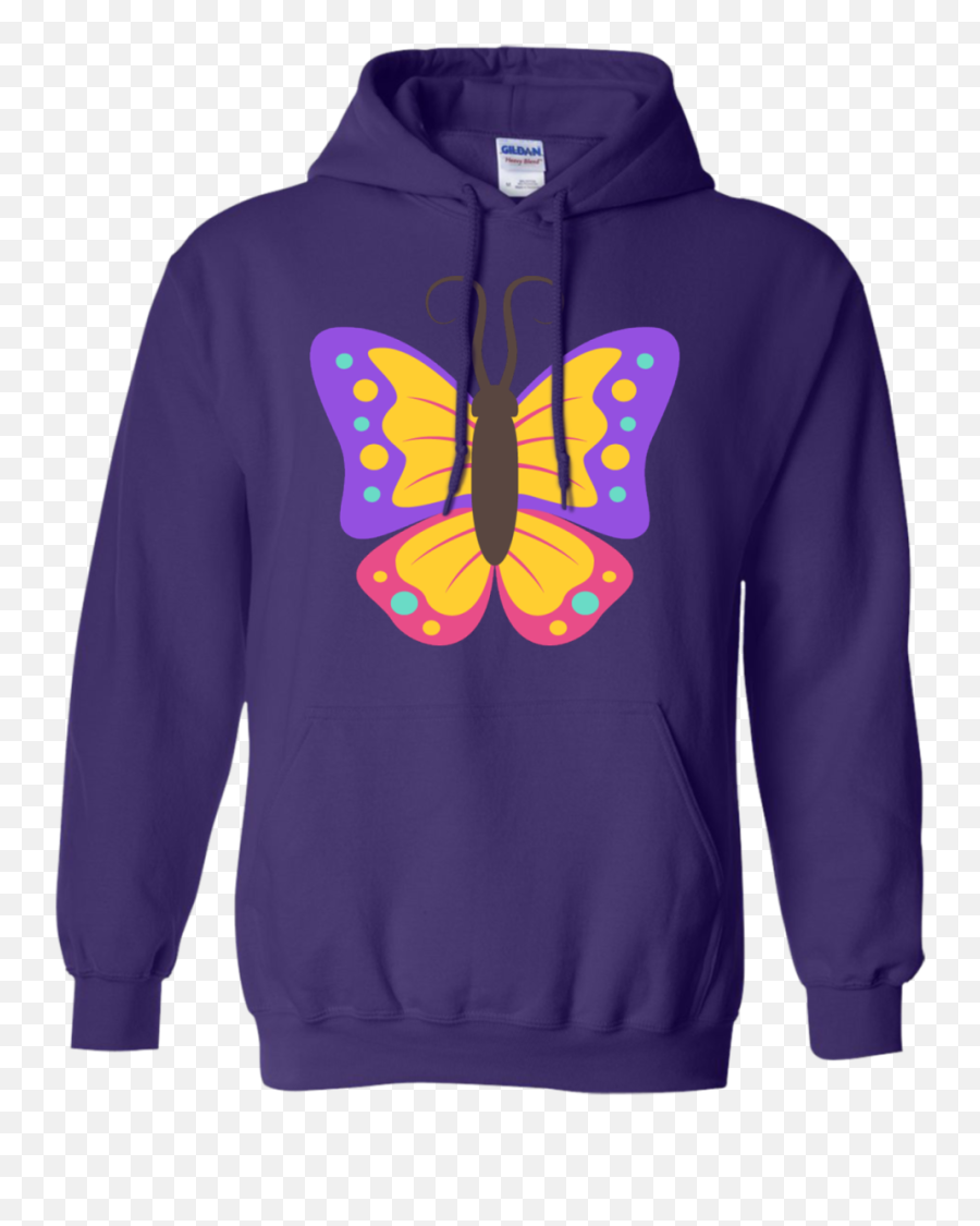 Beautiful Butterfly Emoji Hoodie - Love My Girlfriend Shoes,Moth Emoji