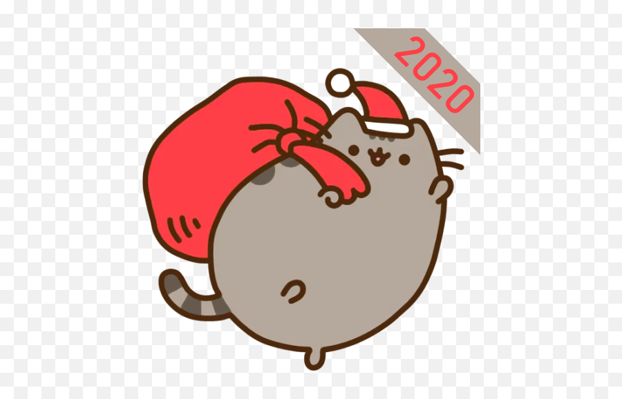 Pusheen Cat Cute Stickers Wastickerapps - Meowy Christmas Pusheen Emoji,Pusheen The Cat Emoji