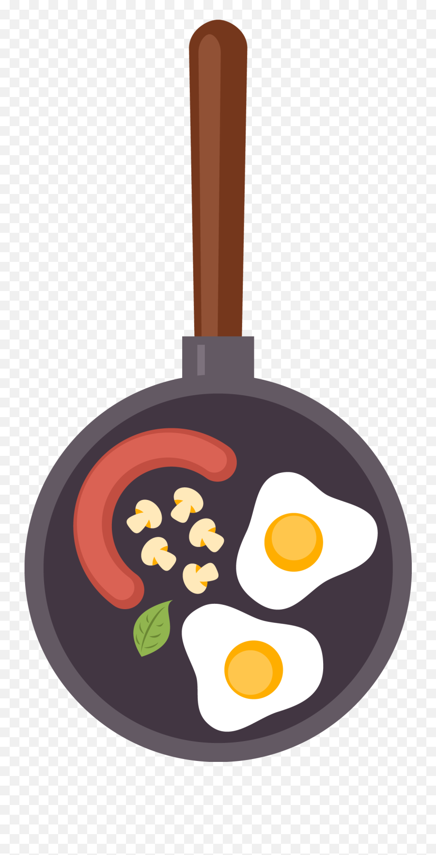 Frying Pan With Egg Clipart Transparent - Pan With Food Clipart Png Emoji,Frying Pan Emoji