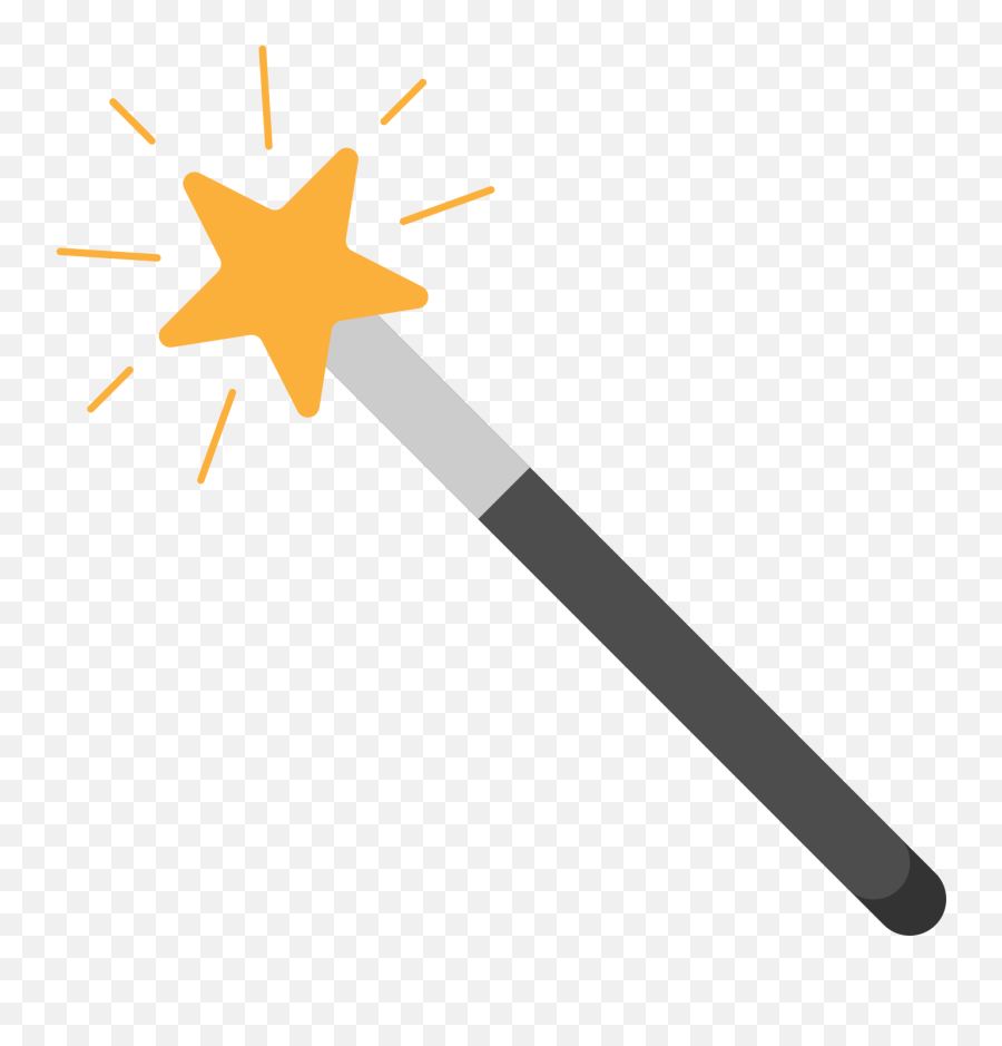 Magic Wand - Magic Wand Cartoon Transparent Emoji,Magic Wand Emoji Android