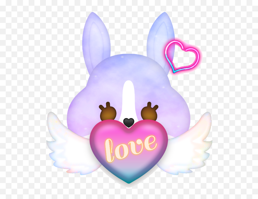 Kawaii Cute Emoji Tumblr Overlay Sticker By T - Happy,Rabbit Emojis