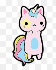 Unikitty Rainbow Kawaii Cat Sticker - Cat Unicorn Emoji,Crazy Cat Lady Emoji