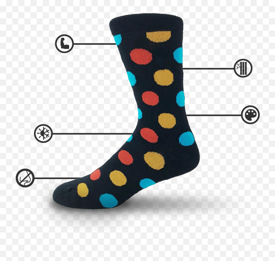 Gorilla Socks - Dot Emoji,Odd Sox Emoji Socks