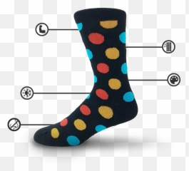 Gorilla Socks - Dot Emoji,Odd Sox Emoji Socks