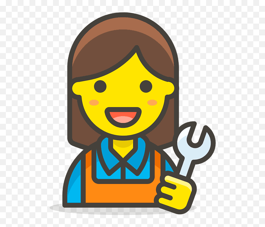 Woman Mechanic Emoji Clipart - Girl Emoji Tipping Hand Png,Emoji Mujer