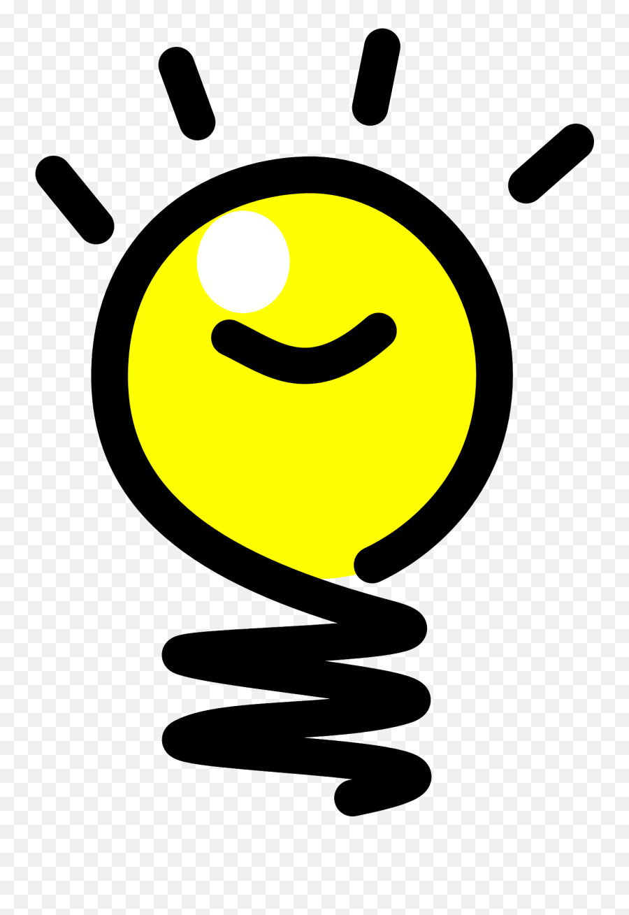 Smiley Clipart Thinking Smiley - Bright Idea Clipart Png Emoji,Walking Emoticon