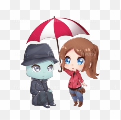 Do Chibi Character Oc And Fanart By Tsuciya Fiverr - Fictional Character Emoji,Chibi Poses Emotions