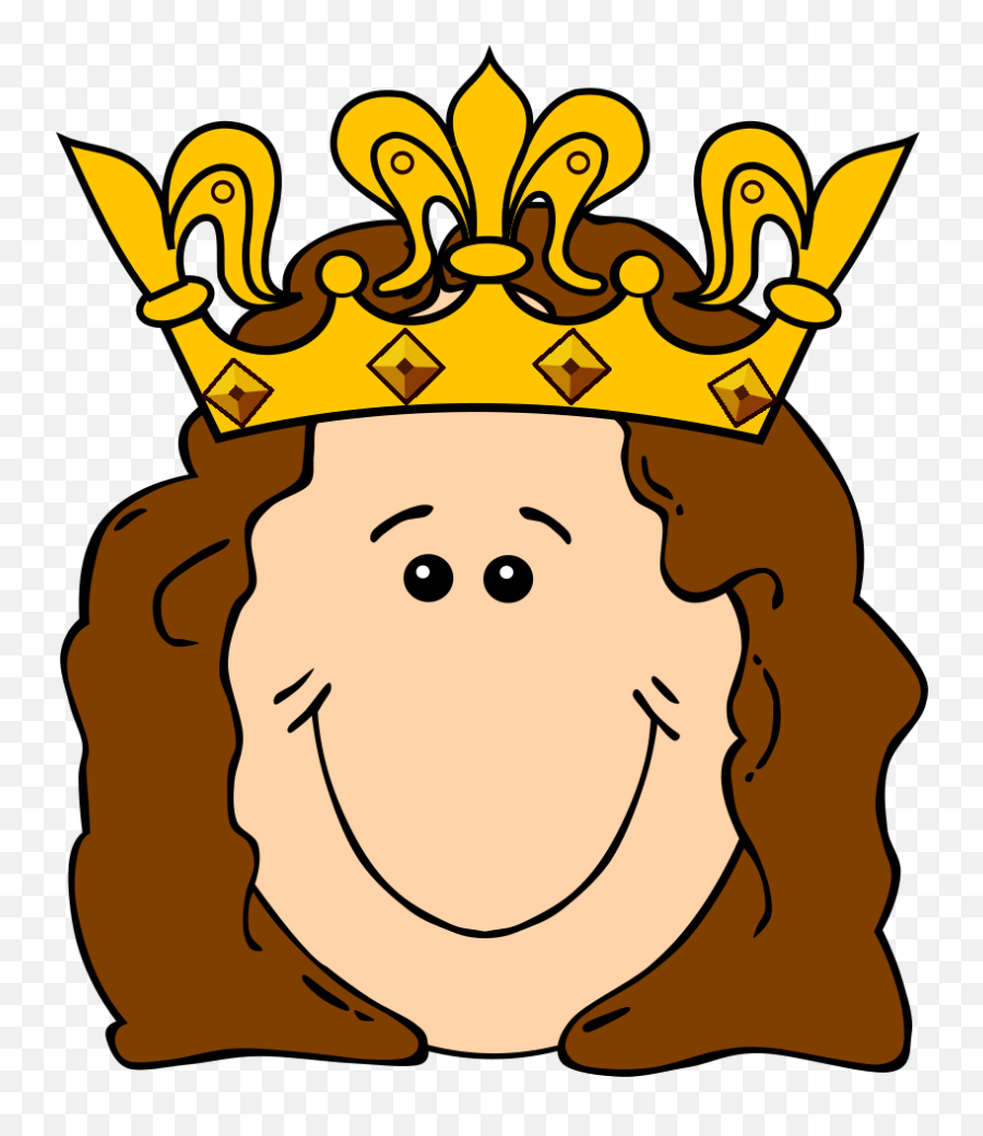 Cartoon Queen Crown Png Svg Clip Art - Queen Clipart Png Emoji,Queen Crown Emojis